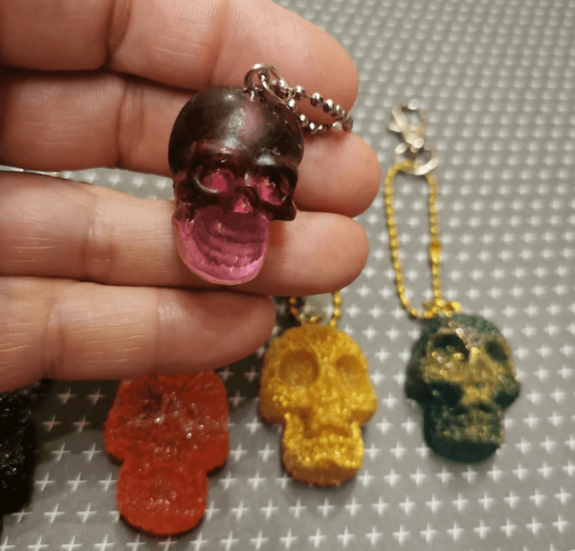 Porte clés tête de mort 