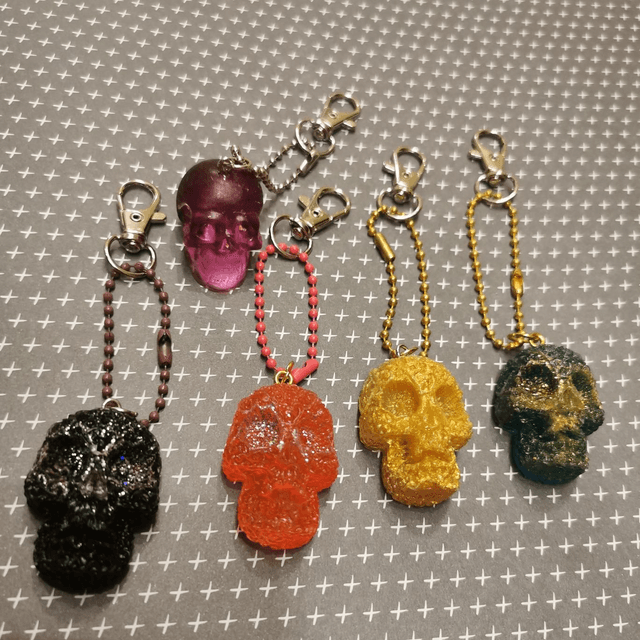 Porte clés tête de mort 