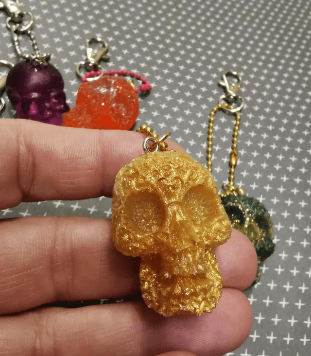 Porte clés tête de mort 