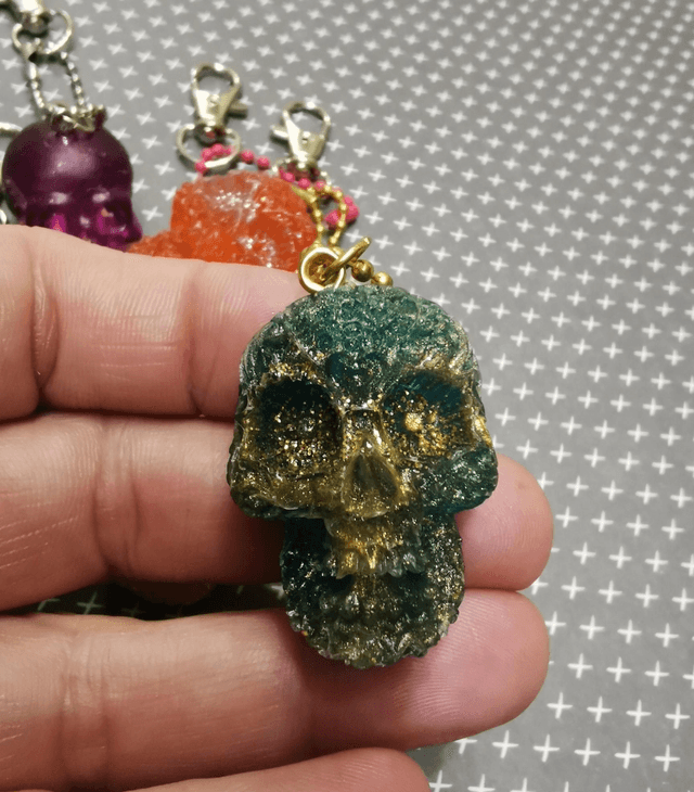 Porte clés tête de mort 