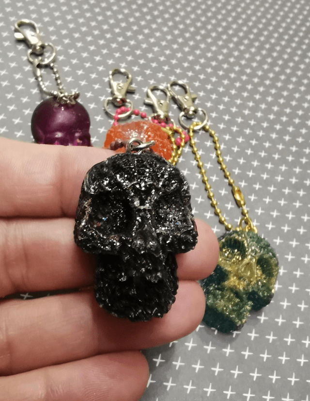 Porte clés tête de mort 