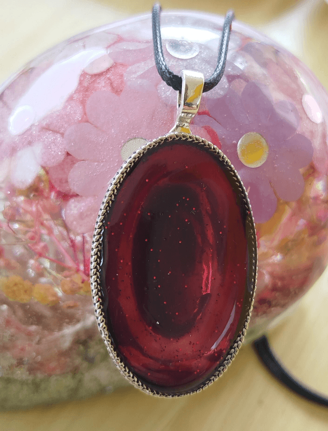 Pendentif Éclat Rouge
